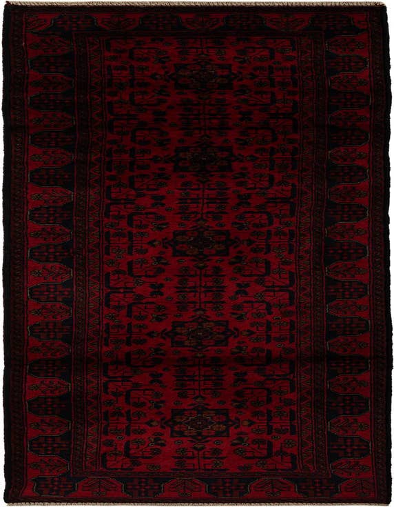 Detail image of 2' 8 x 9' 8 Hand Knotted Khal Mohammadi Wool Runner Rug