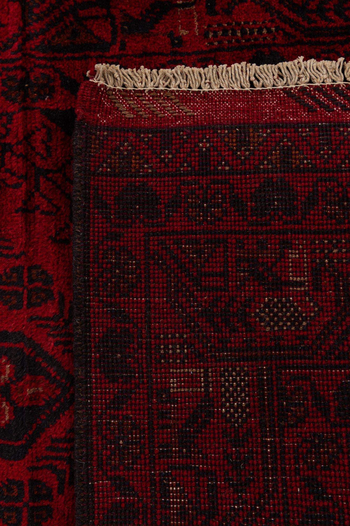 2' 10 x 9' 7 Hand Knotted Khal Mohammadi Wool Runner Rug