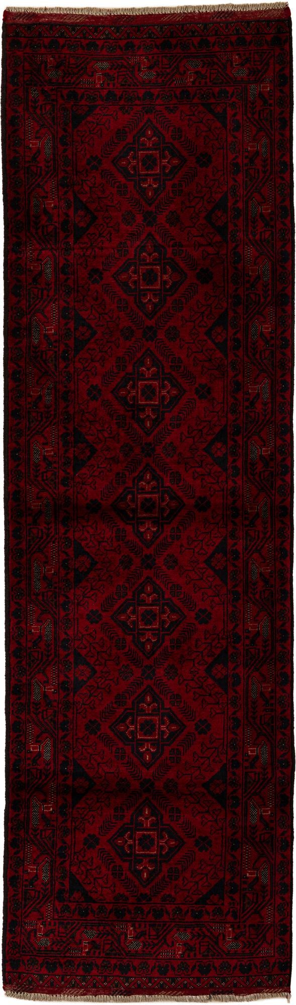 2' 10 x 9' 7 Hand Knotted Khal Mohammadi Wool Runner Rug