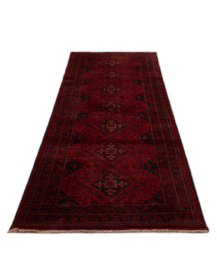 2' 7 x 9' 7 Hand Knotted Khal Mohammadi Wool Runner Rug