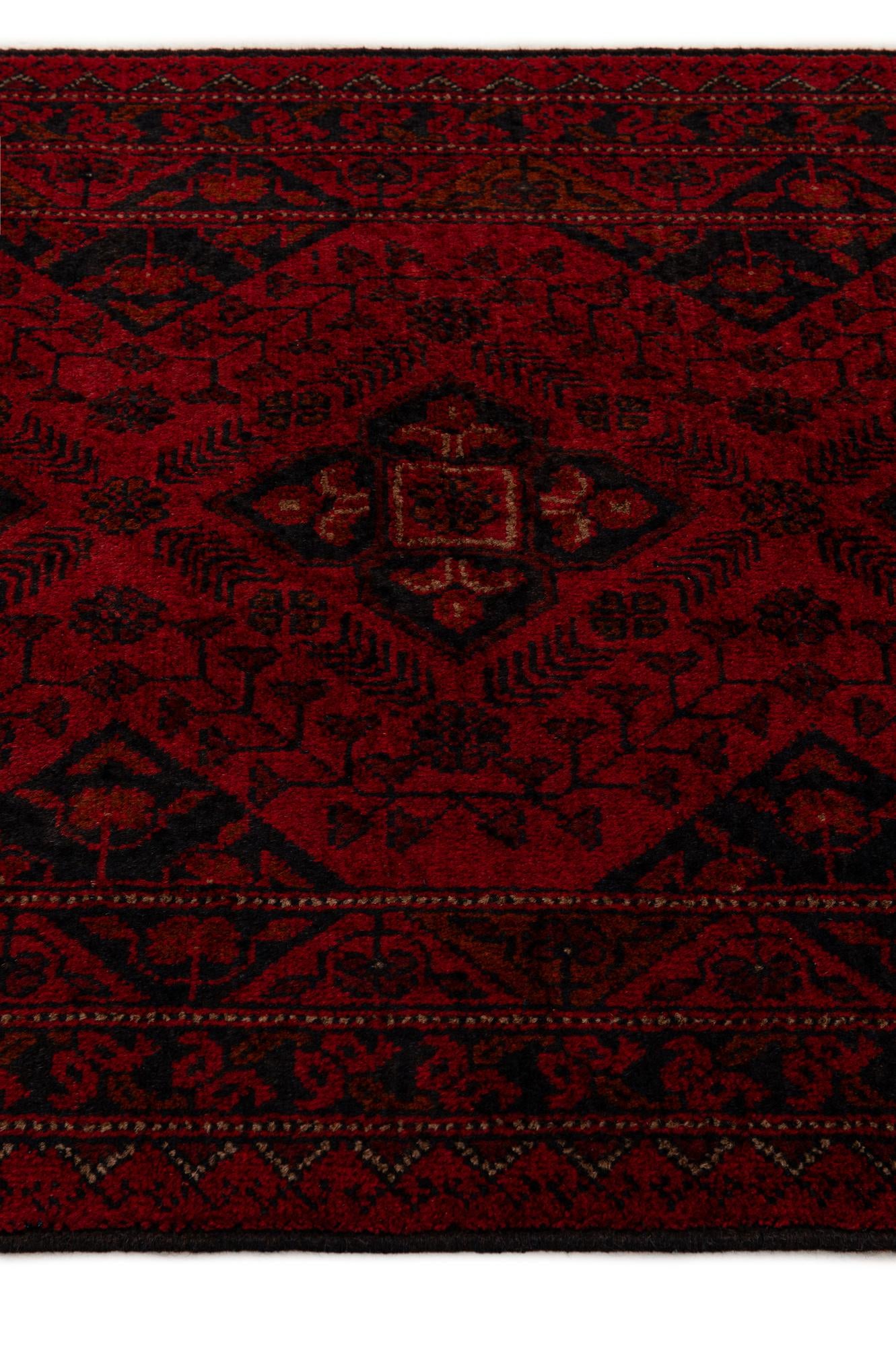 2' 7 x 9' 7 Hand Knotted Khal Mohammadi Wool Runner Rug