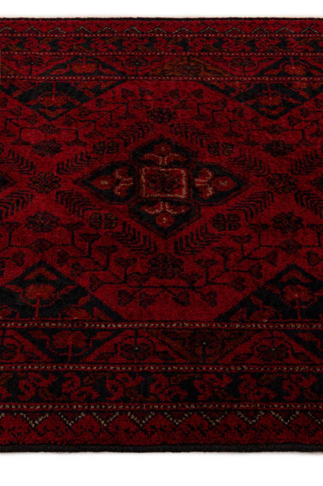 Detail image of 2' 7 x 9' 7 Hand Knotted Khal Mohammadi Wool Runner Rug