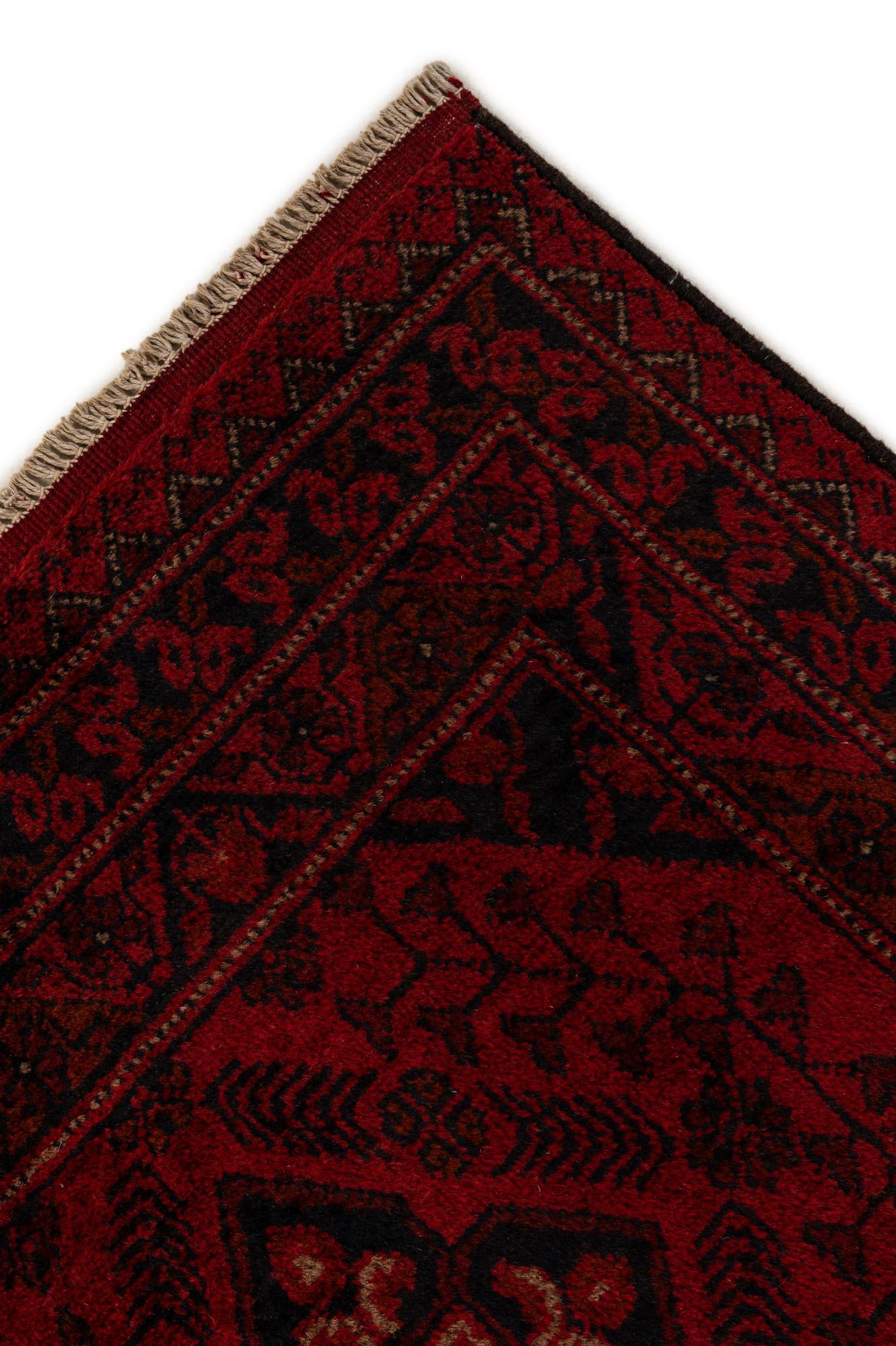 2' 7 x 9' 7 Hand Knotted Khal Mohammadi Wool Runner Rug