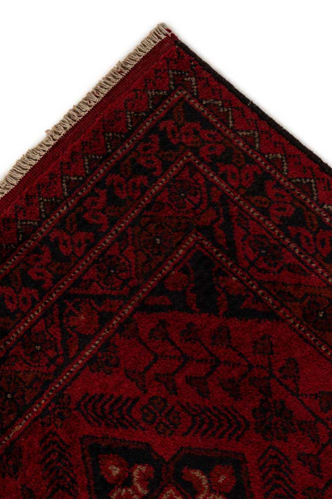 2' 7 x 9' 7 Hand Knotted Khal Mohammadi Wool Runner Rug