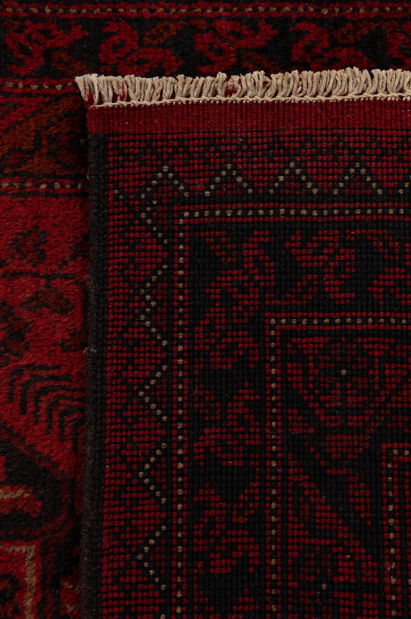 2' 7 x 9' 7 Hand Knotted Khal Mohammadi Wool Runner Rug