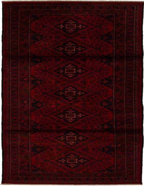 Detail image of 2' 7 x 9' 7 Hand Knotted Khal Mohammadi Wool Runner Rug