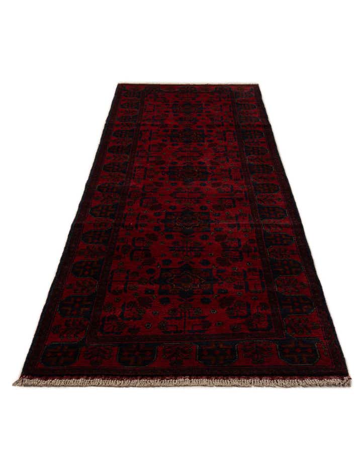 2' 8 x 9' 7 Hand Knotted Khal Mohammadi Wool Runner Rug