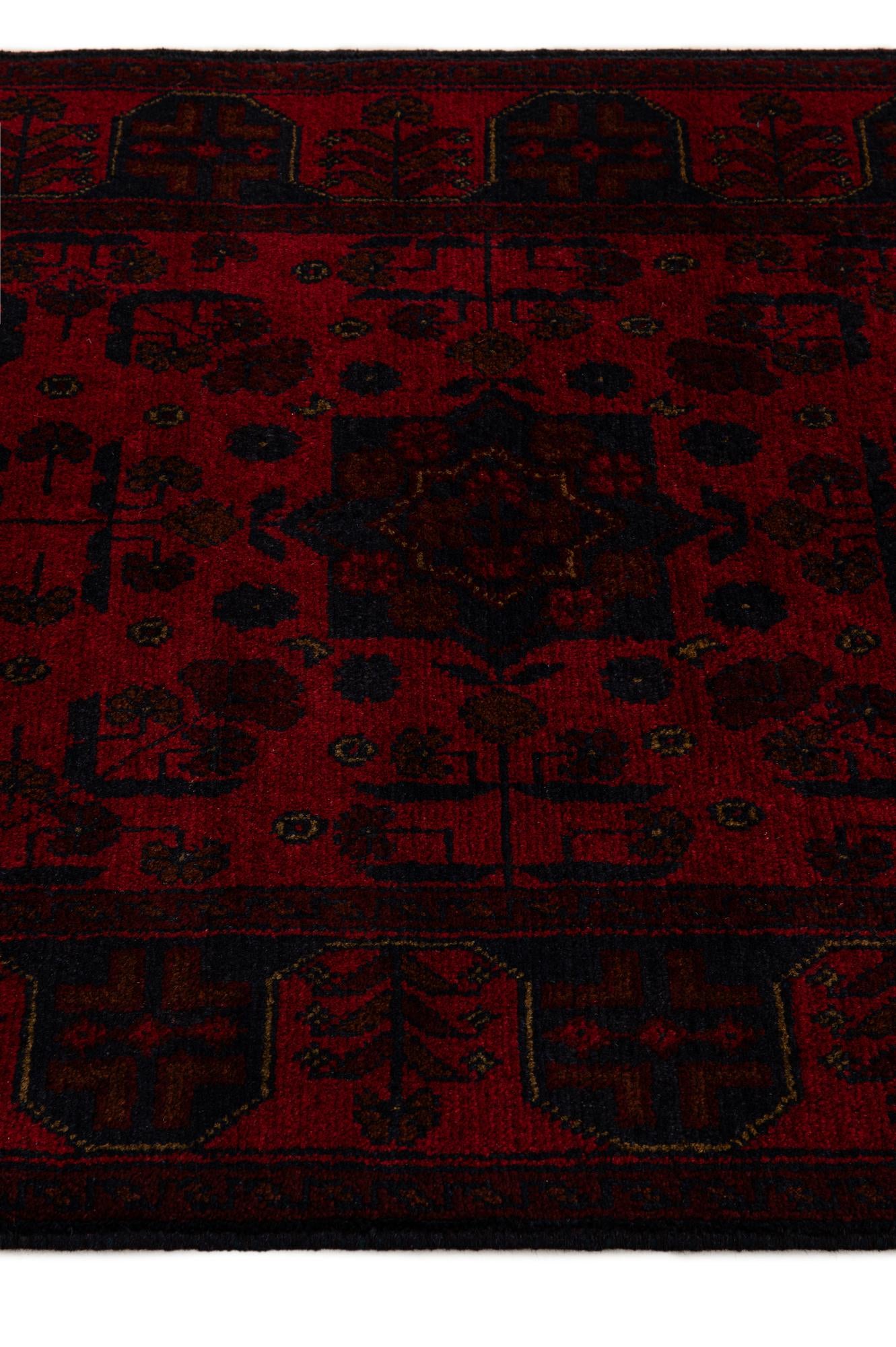 2' 8 x 9' 7 Hand Knotted Khal Mohammadi Wool Runner Rug