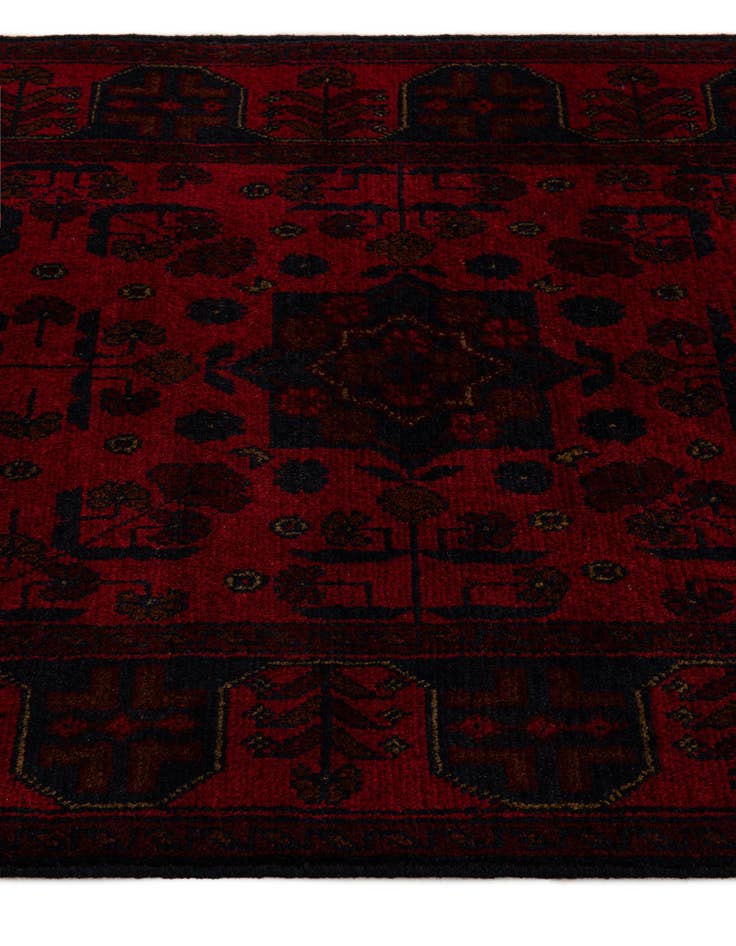 Detail image of 2' 8 x 9' 7  Hand Knotted Khal Mohammadi Wool Runner Rug