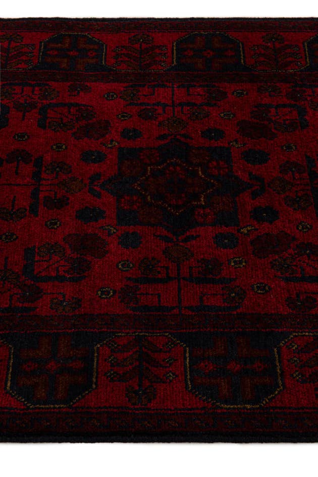 Detail image of 2' 8 x 9' 7 Hand Knotted Khal Mohammadi Wool Runner Rug