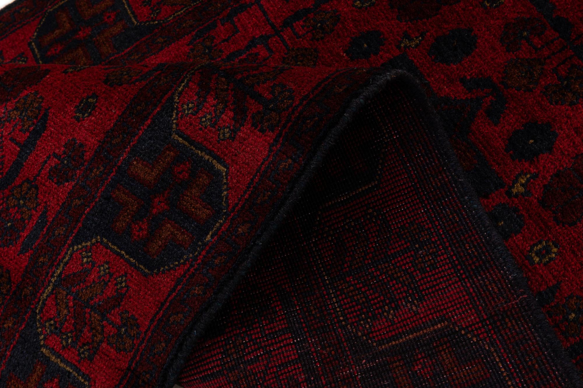 2' 8 x 9' 7 Hand Knotted Khal Mohammadi Wool Runner Rug