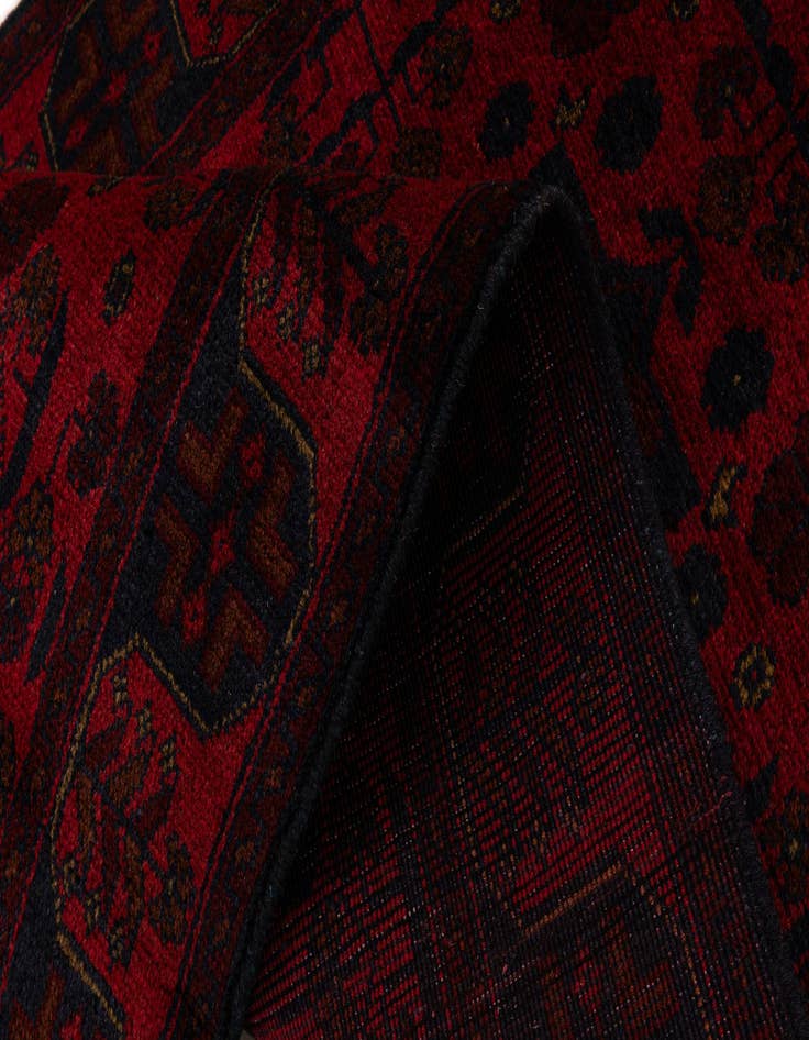 Detail image of 2' 8 x 9' 7  Hand Knotted Khal Mohammadi Wool Runner Rug