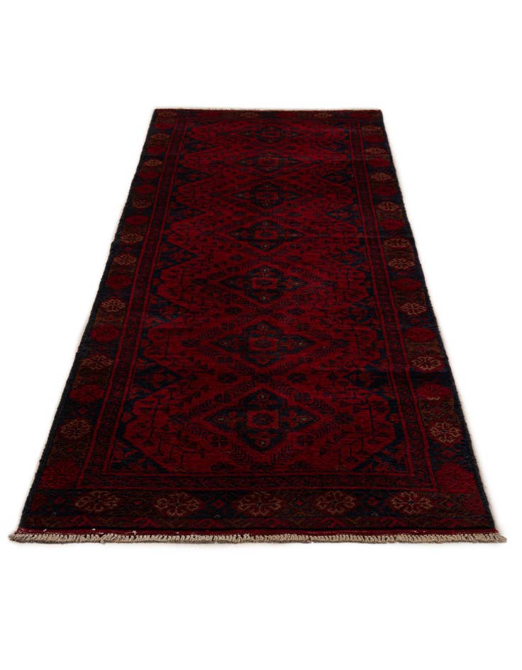 Detail image of 2' 7 x 9' 7  Hand Knotted Khal Mohammadi Wool Runner Rug