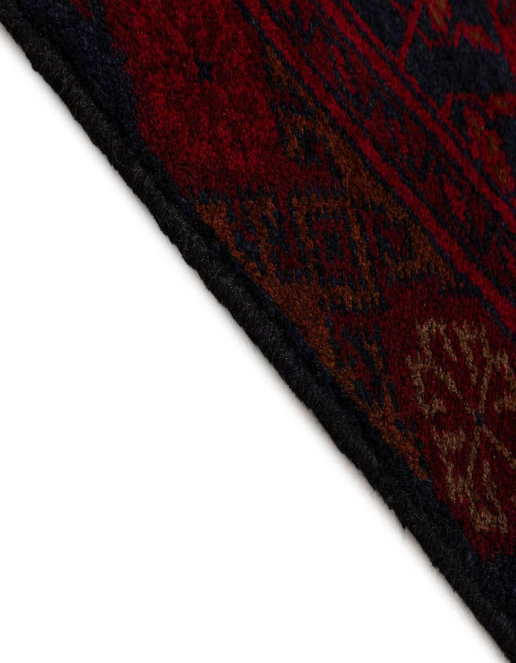 Detail image of 2' 7 x 9' 7  Hand Knotted Khal Mohammadi Wool Runner Rug