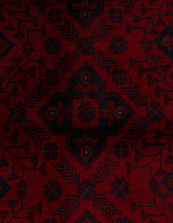 Detail image of 2' 7 x 9' 7  Hand Knotted Khal Mohammadi Wool Runner Rug