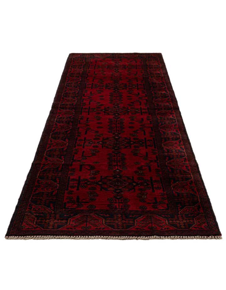 2' 8 x 9' 6 Hand Knotted Khal Mohammadi Wool Runner Rug