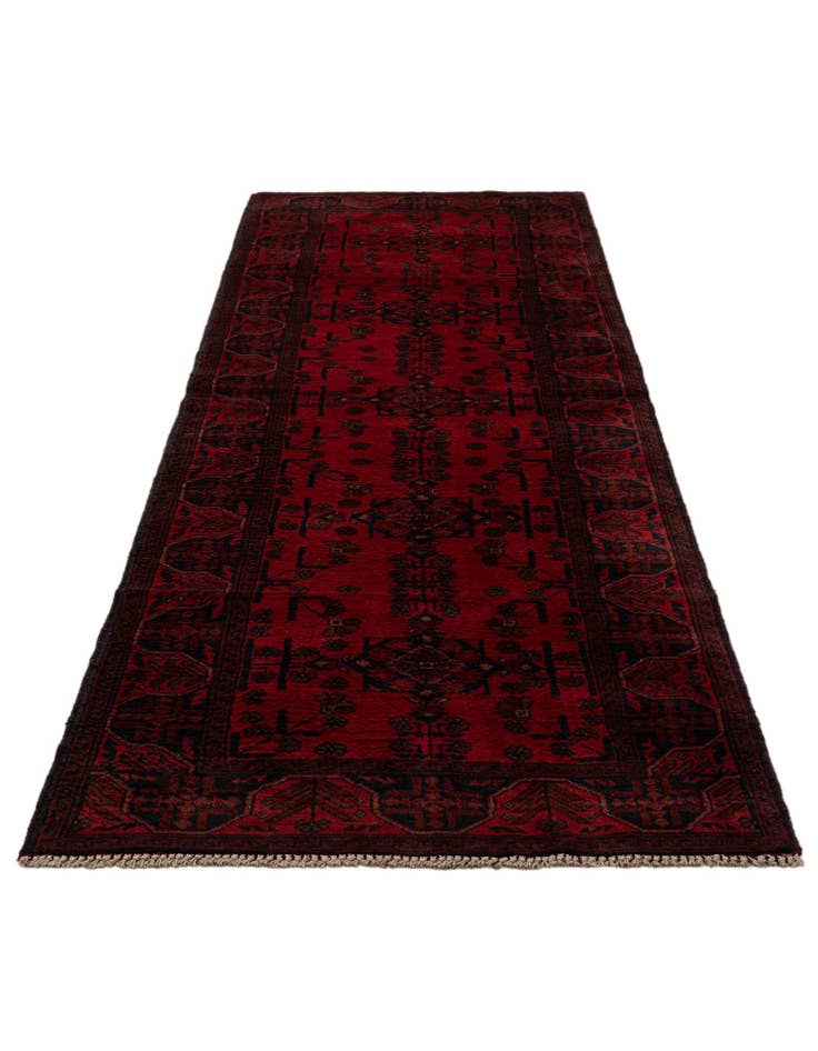 Detail image of 2' 8 x 9' 6 Hand Knotted Khal Mohammadi Wool Runner Rug