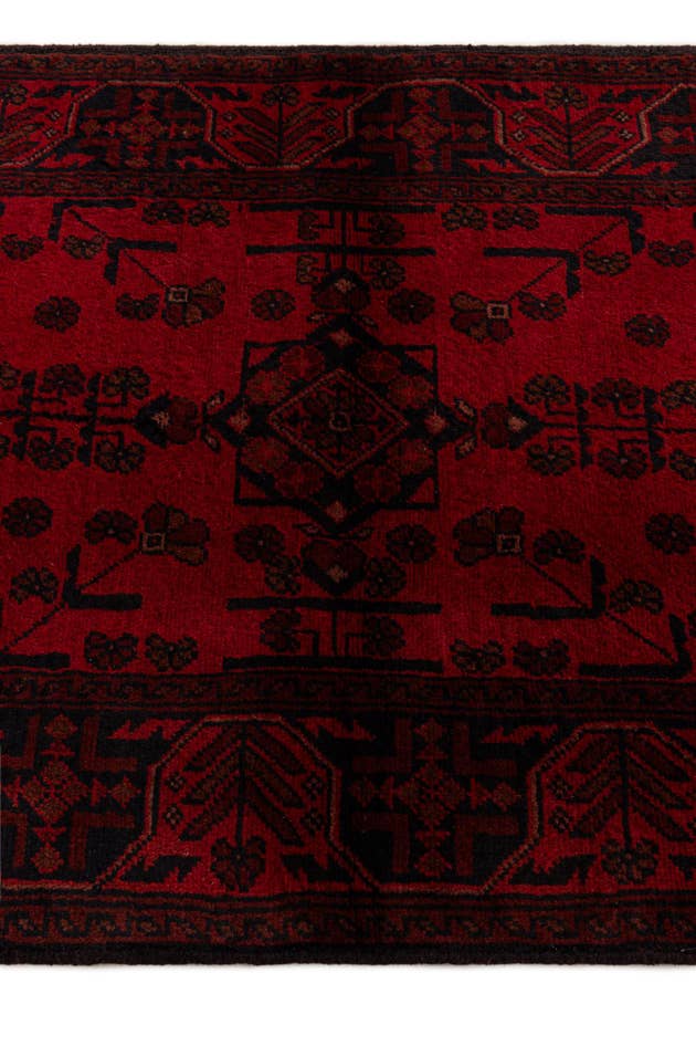 Detail image of 2' 8 x 9' 6 Hand Knotted Khal Mohammadi Wool Runner Rug