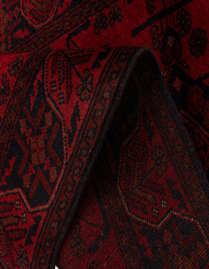 Detail image of 2' 8 x 9' 6  Hand Knotted Khal Mohammadi Wool Runner Rug