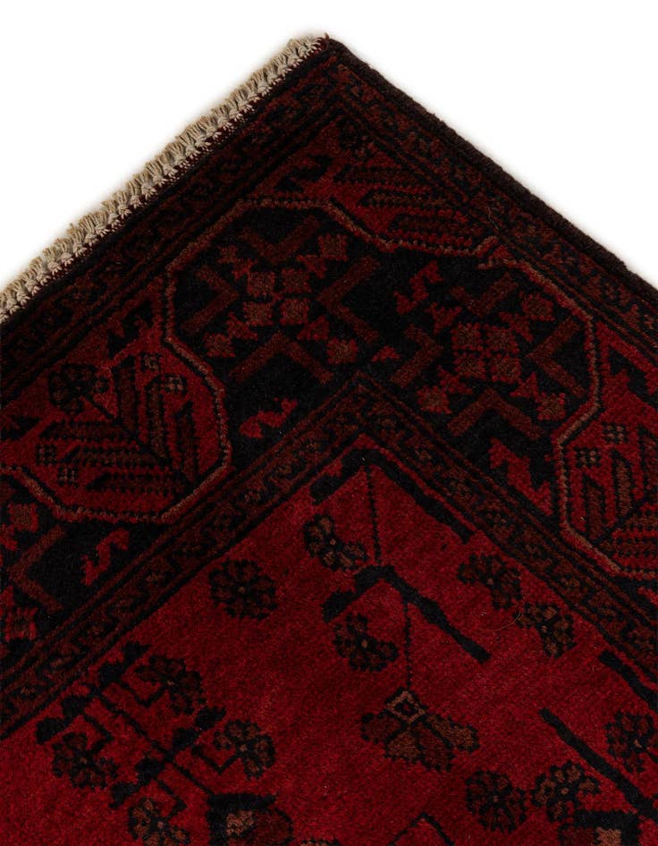 Detail image of 2' 8 x 9' 6  Hand Knotted Khal Mohammadi Wool Runner Rug