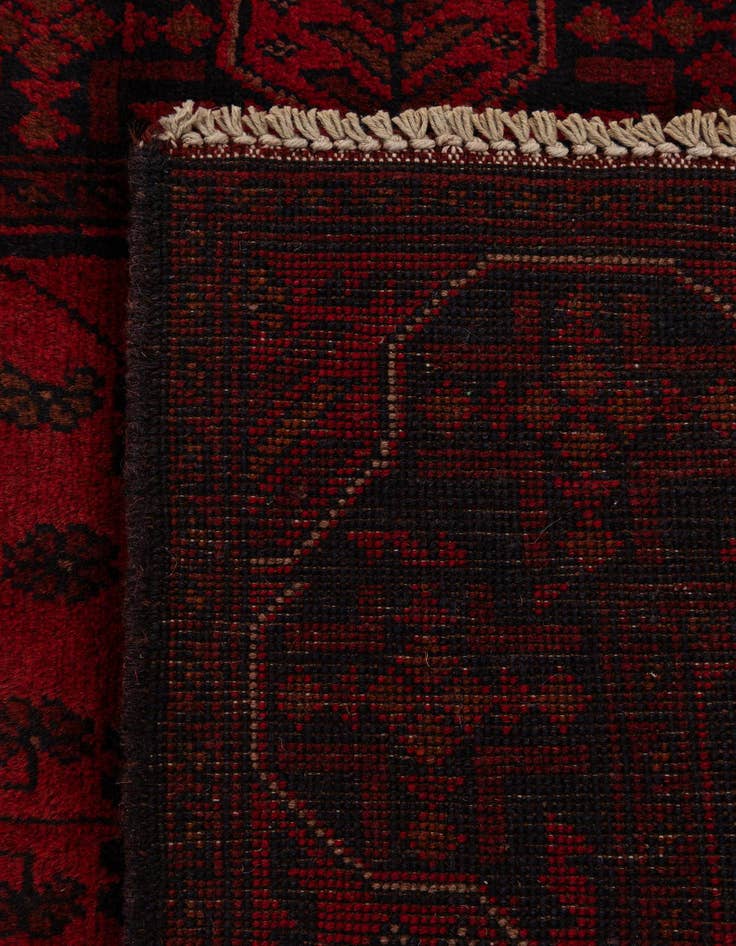 Detail image of 2' 8 x 9' 6  Hand Knotted Khal Mohammadi Wool Runner Rug