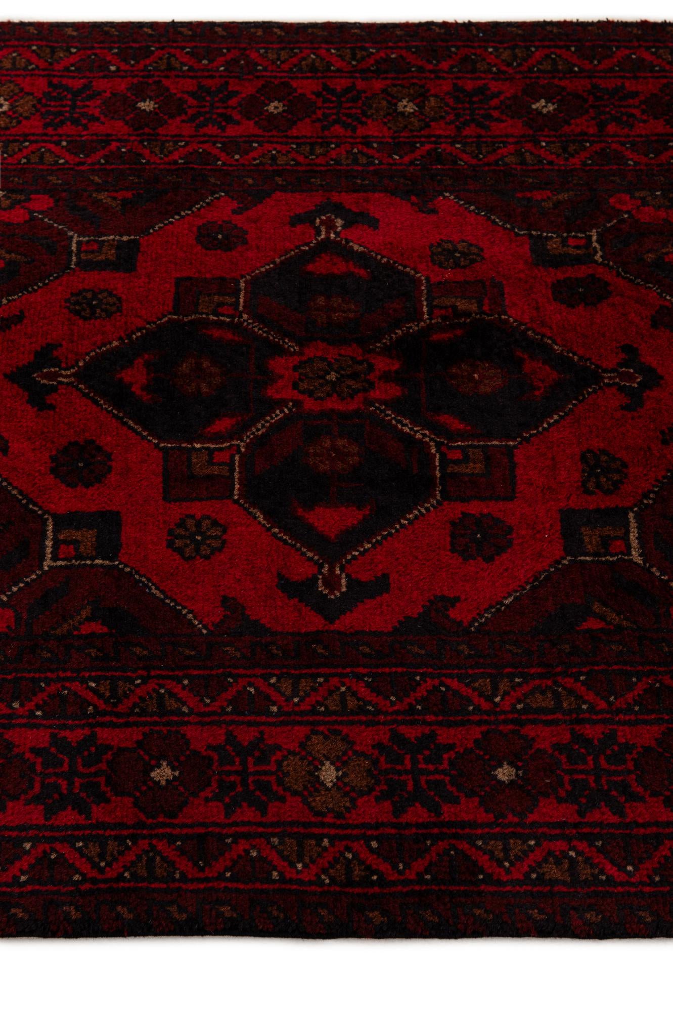 2' 7 x 9' 8 Hand Knotted Khal Mohammadi Wool Runner Rug