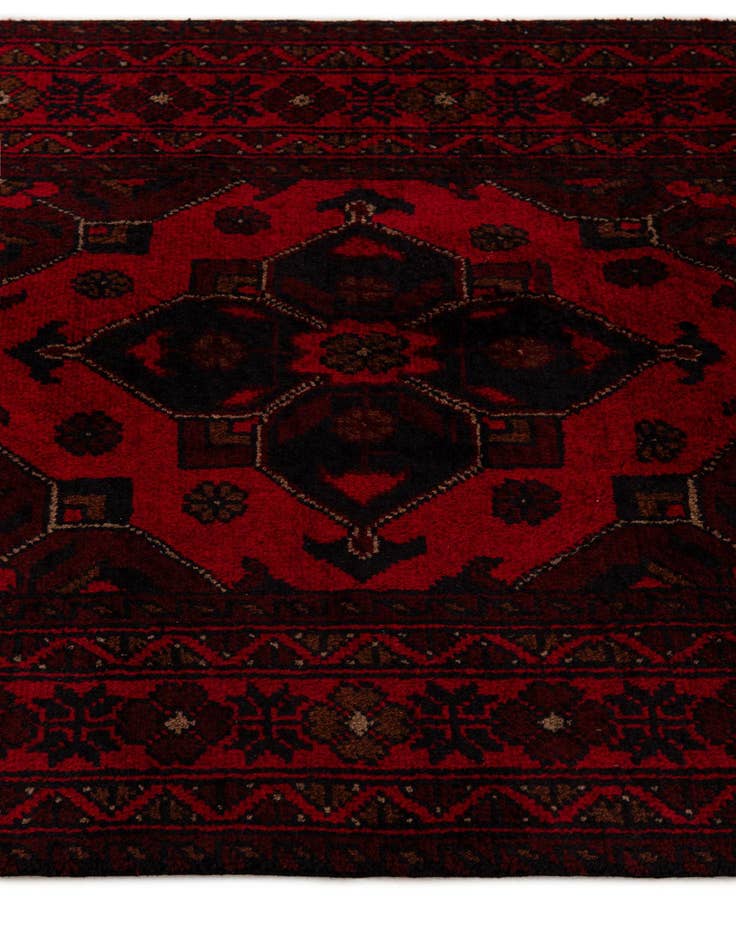 Detail image of 2' 7 x 9' 8  Hand Knotted Khal Mohammadi Wool Runner Rug