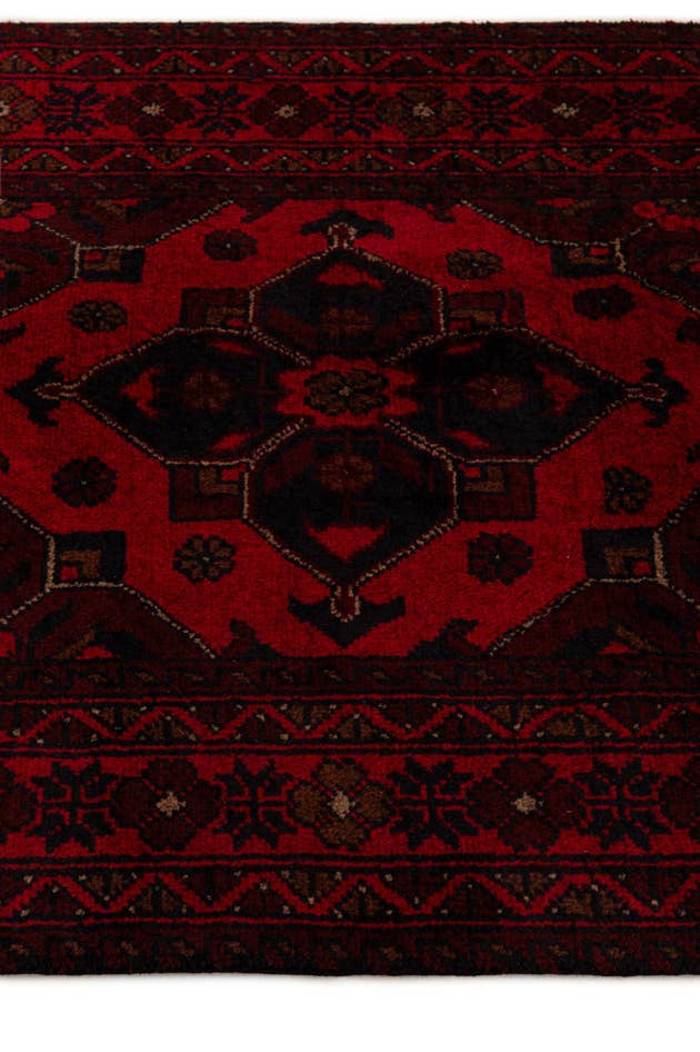 Detail image of 2' 7 x 9' 8 Hand Knotted Khal Mohammadi Wool Runner Rug