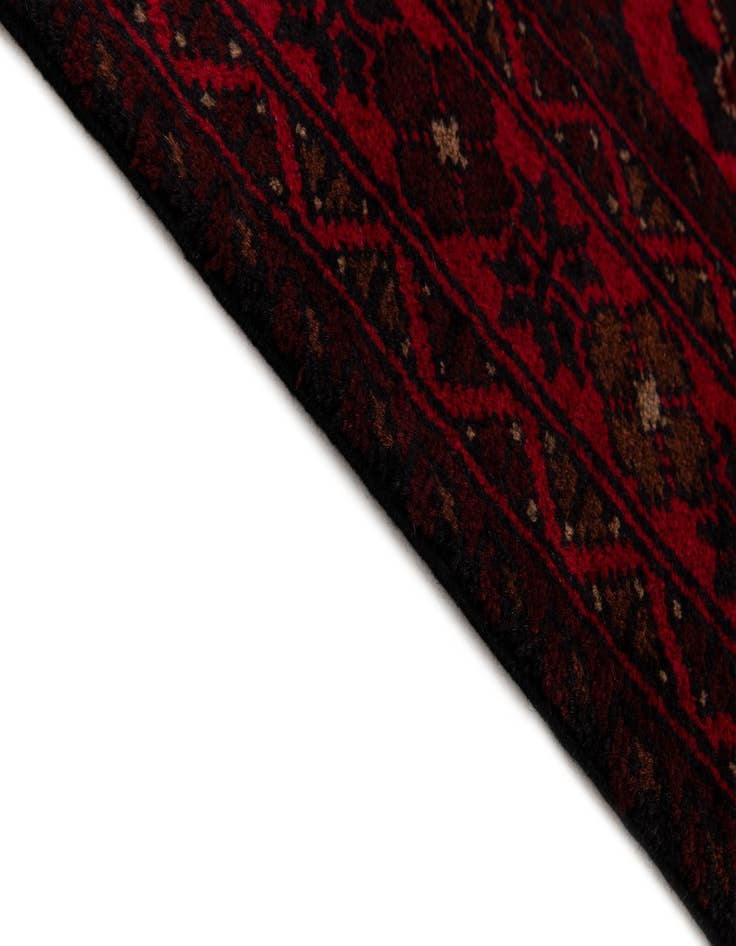 Detail image of 2' 7 x 9' 8  Hand Knotted Khal Mohammadi Wool Runner Rug