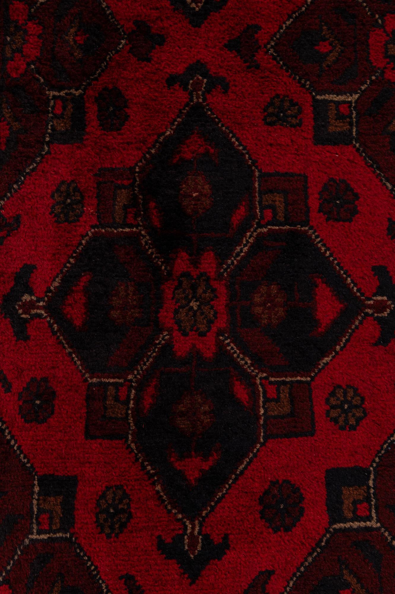 2' 7 x 9' 8 Hand Knotted Khal Mohammadi Wool Runner Rug