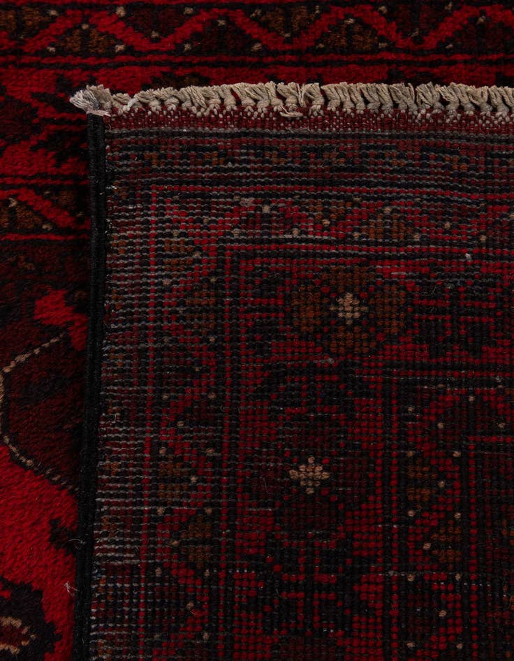 Detail image of 2' 7 x 9' 8  Hand Knotted Khal Mohammadi Wool Runner Rug