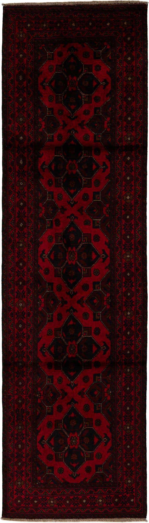 2' 7 x 9' 8 Hand Knotted Khal Mohammadi Wool Runner Rug