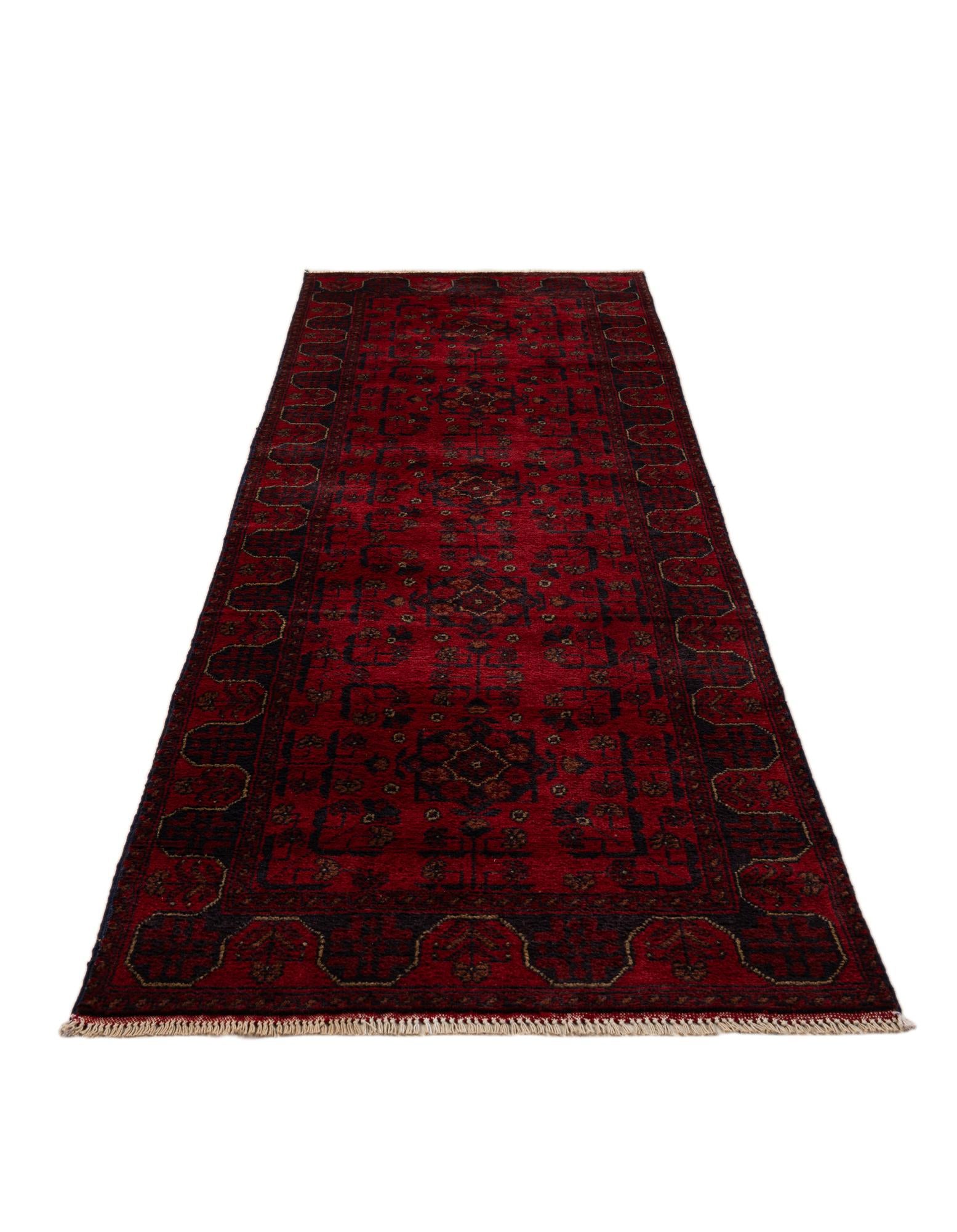 2' 7 x 9' 6 Hand Knotted Khal Mohammadi Wool Runner Rug