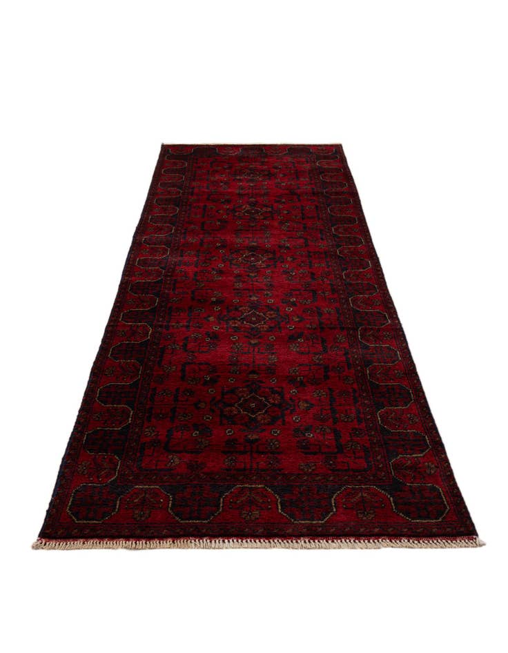 Detail image of 2' 7 x 9' 6  Hand Knotted Khal Mohammadi Wool Runner Rug