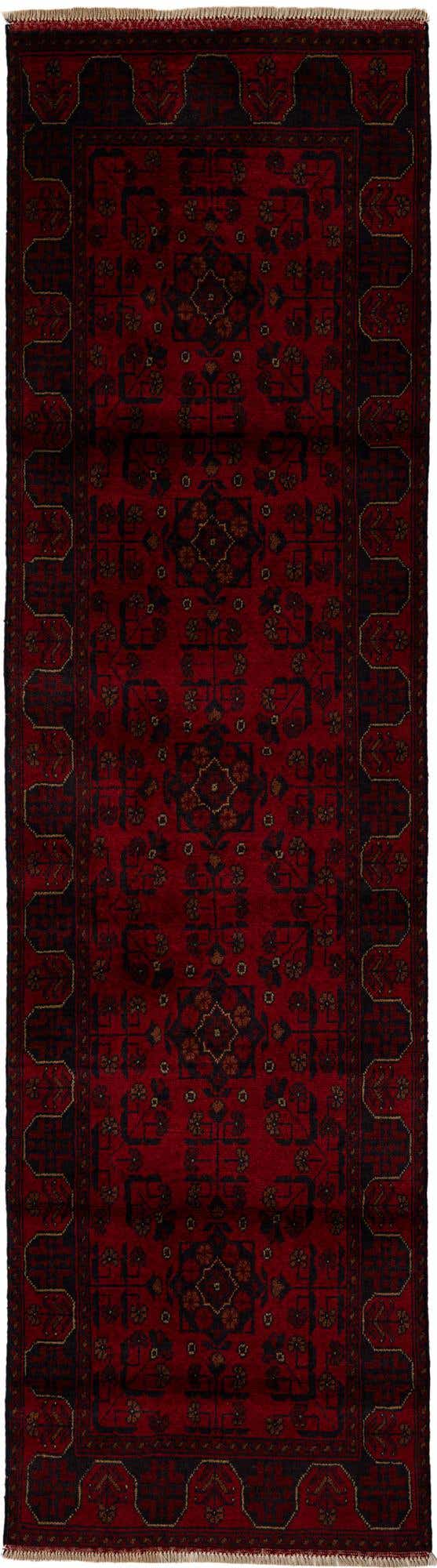 2' 7 x 9' 6 Hand Knotted Khal Mohammadi Wool Runner Rug