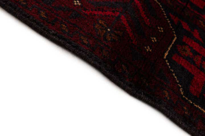 2' 9 x 9' 7 Hand Knotted Khal Mohammadi Wool Runner Rug