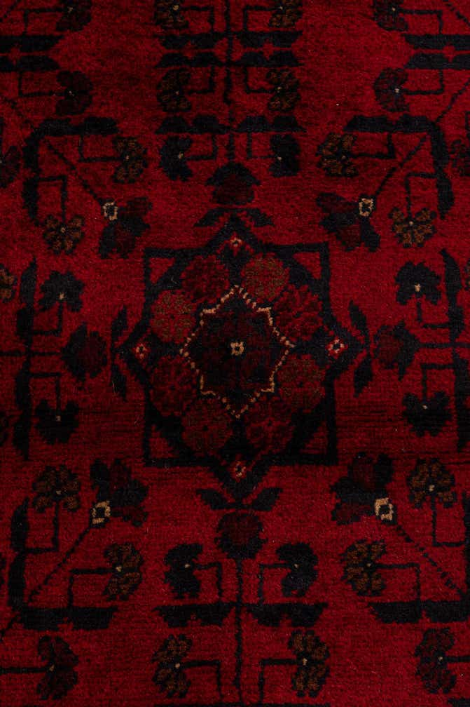 2' 9 x 9' 7 Hand Knotted Khal Mohammadi Wool Runner Rug