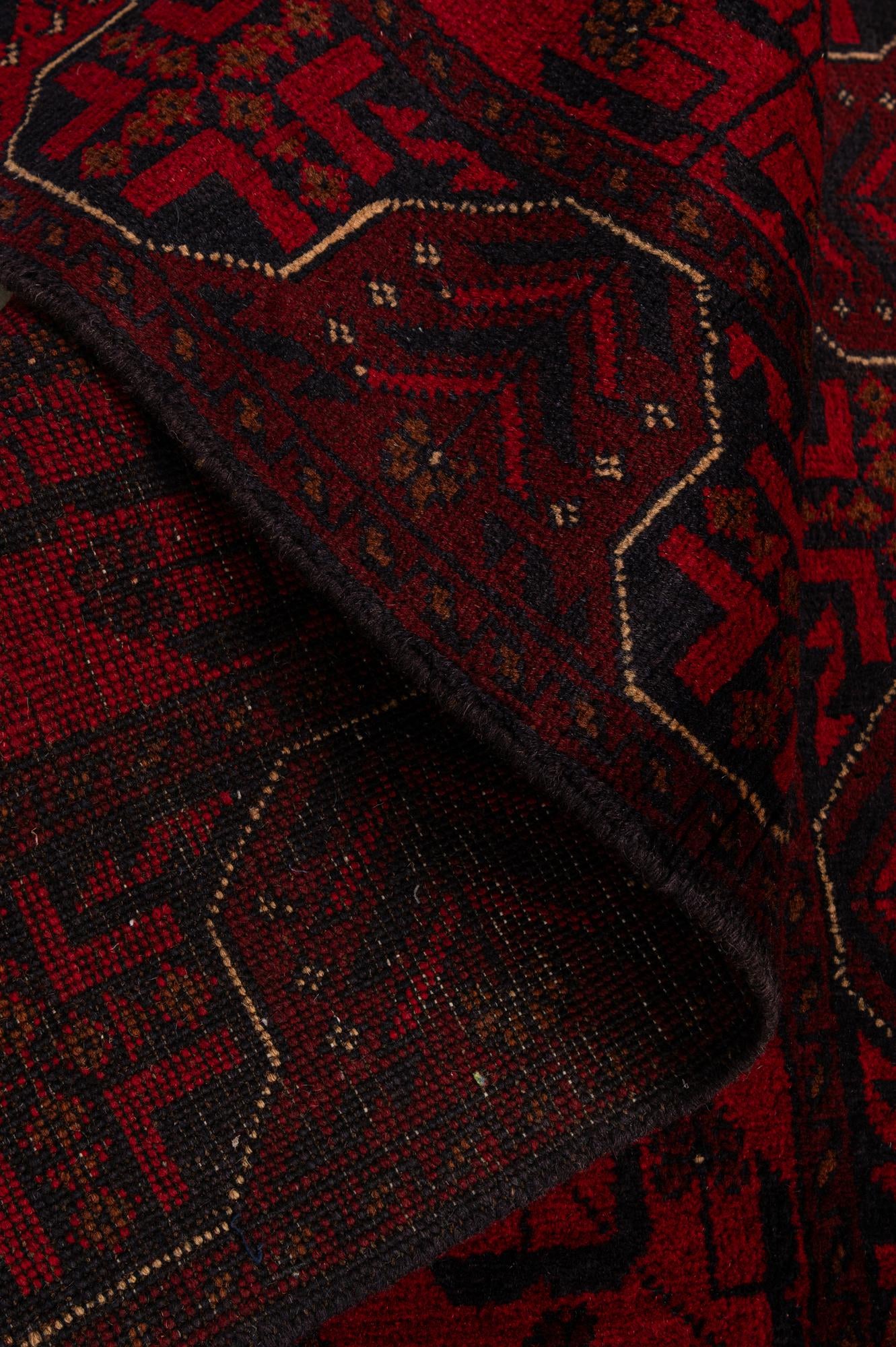 2' 9 x 9' 7 Hand Knotted Khal Mohammadi Wool Runner Rug