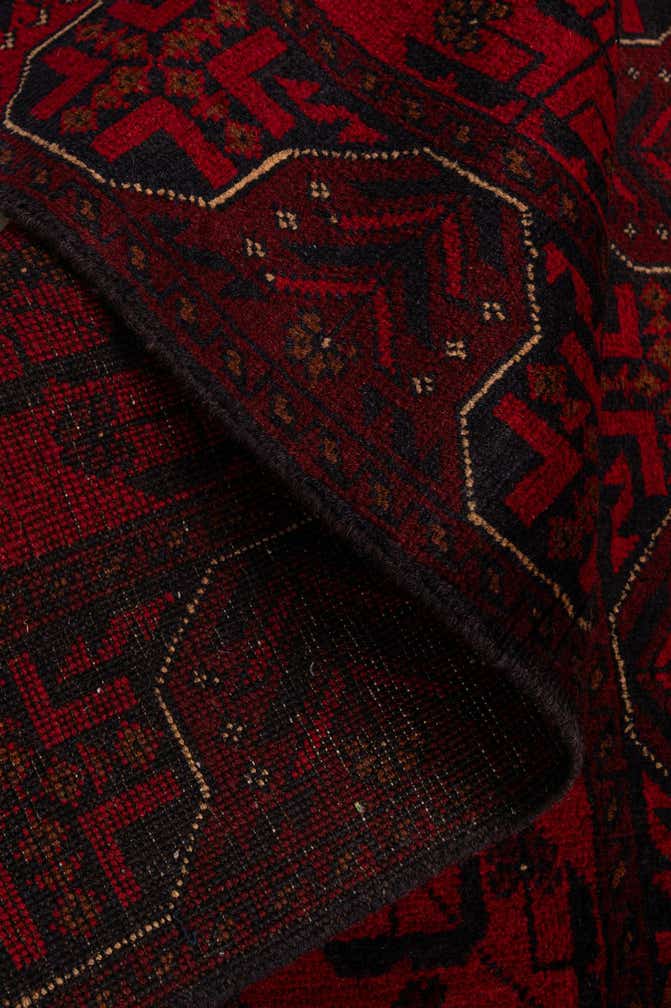 2' 9 x 9' 7 Hand Knotted Khal Mohammadi Wool Runner Rug