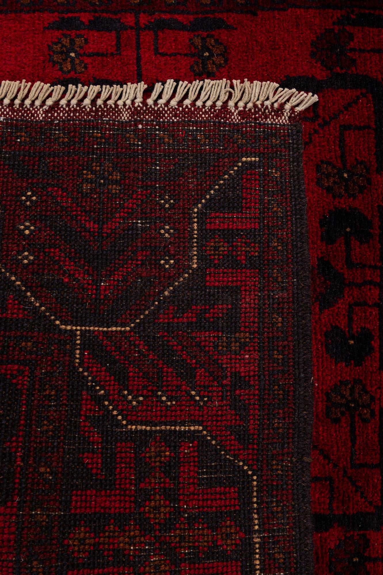 2' 9 x 9' 7 Hand Knotted Khal Mohammadi Wool Runner Rug