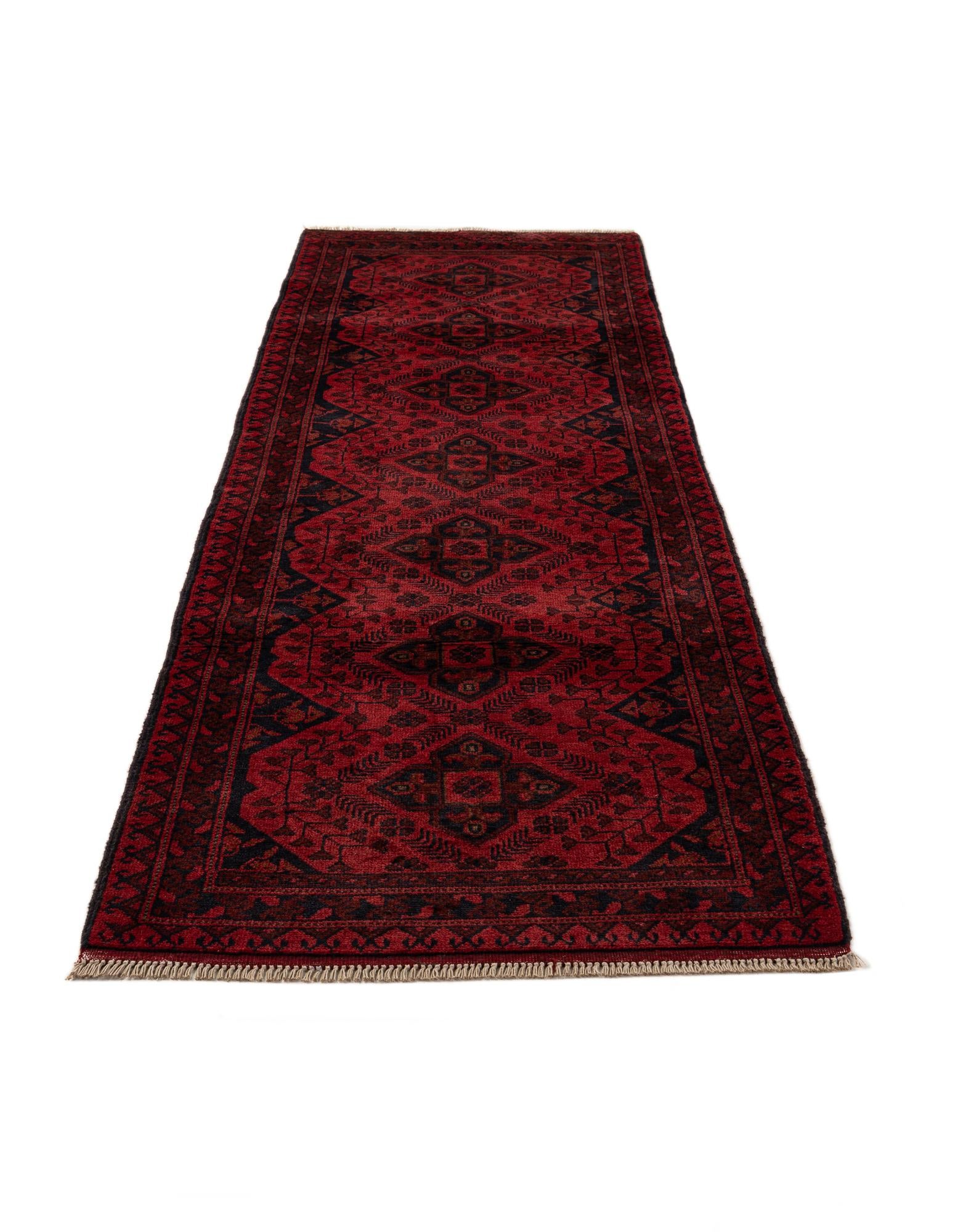 2' 8 x 9' 7 Hand Knotted Khal Mohammadi Wool Runner Rug