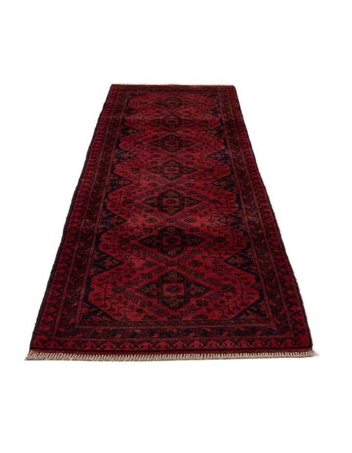 2' 8 x 9' 7 Hand Knotted Khal Mohammadi Wool Runner Rug