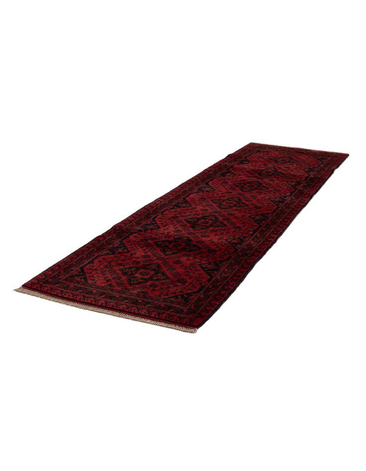 Detail image of 2' 8 x 9' 7  Hand Knotted Khal Mohammadi Wool Runner Rug