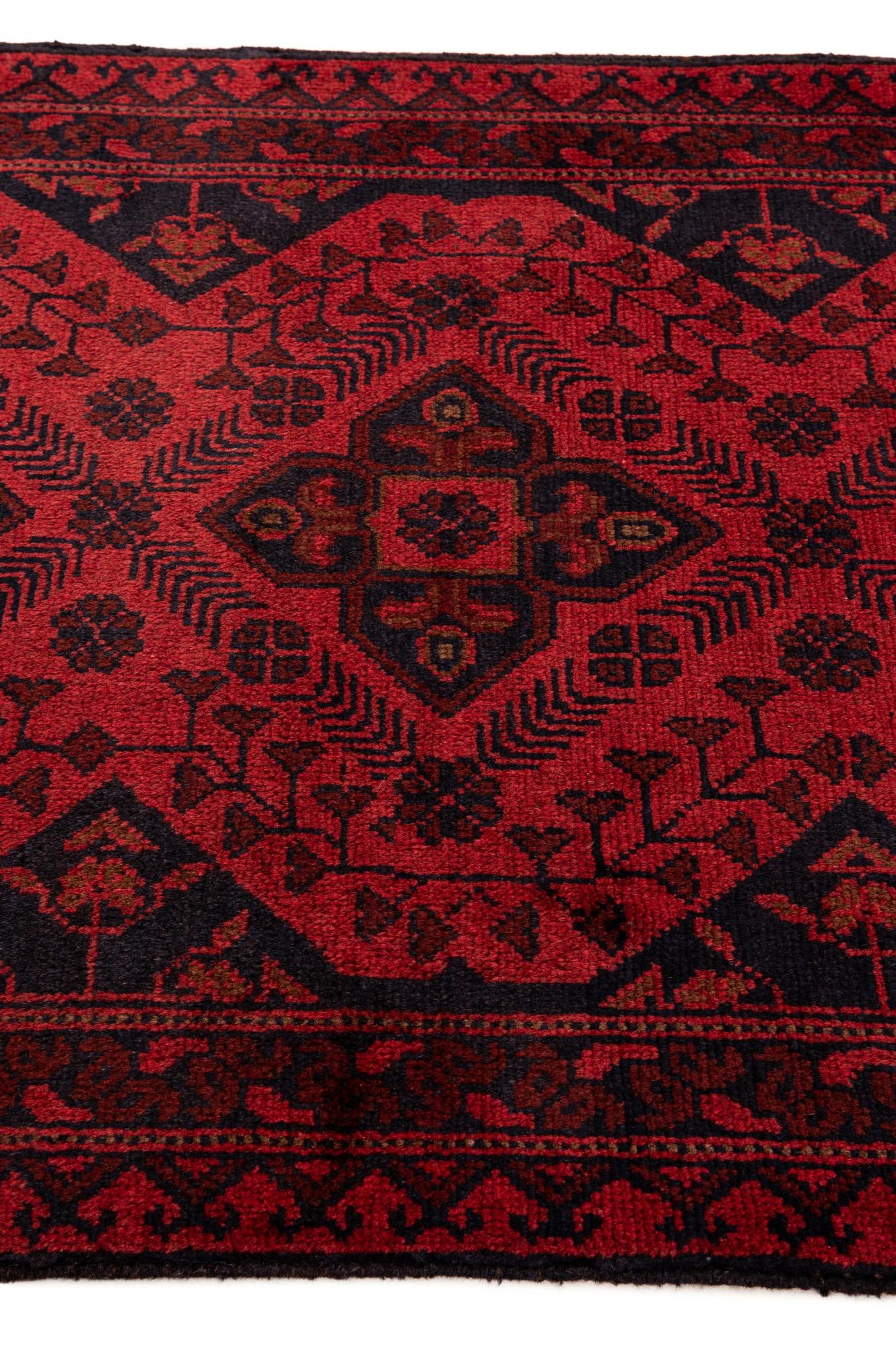 2' 8 x 9' 7 Hand Knotted Khal Mohammadi Wool Runner Rug
