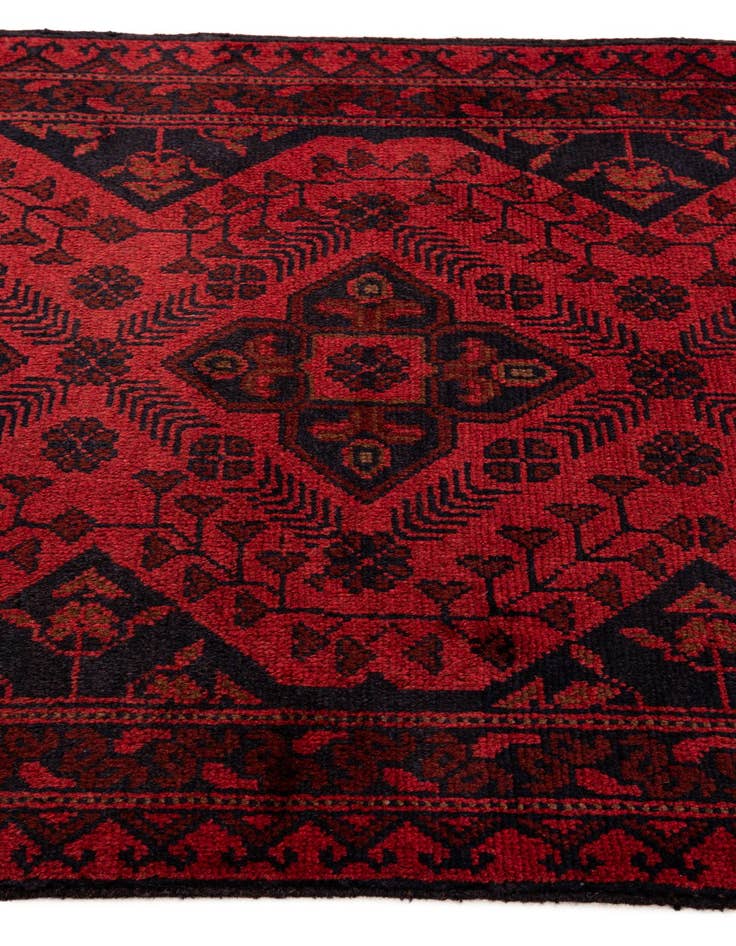 Detail image of 2' 8 x 9' 7  Hand Knotted Khal Mohammadi Wool Runner Rug