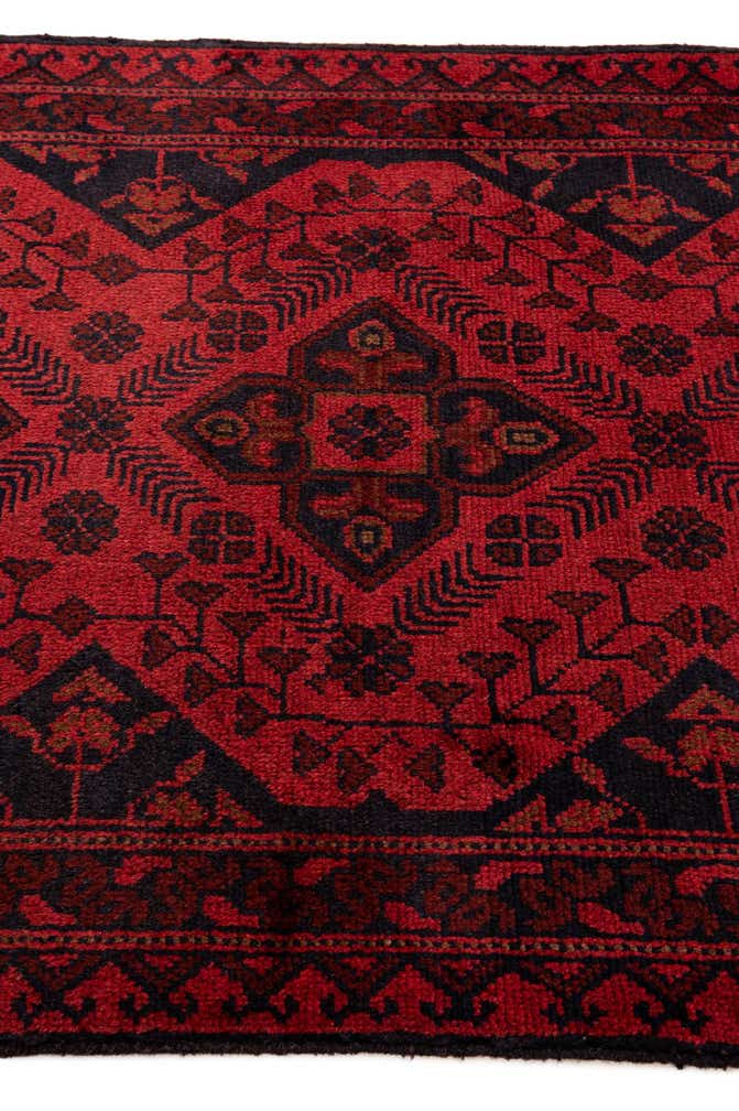2' 8 x 9' 7 Hand Knotted Khal Mohammadi Wool Runner Rug