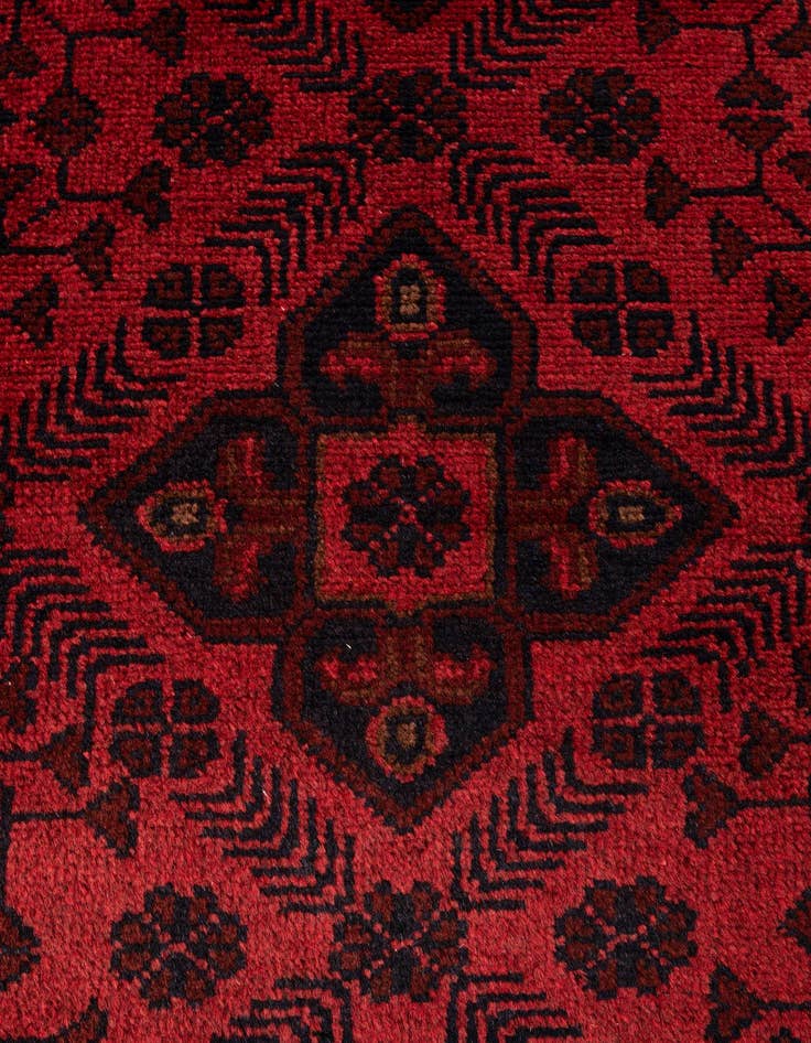 Detail image of 2' 8 x 9' 7  Hand Knotted Khal Mohammadi Wool Runner Rug