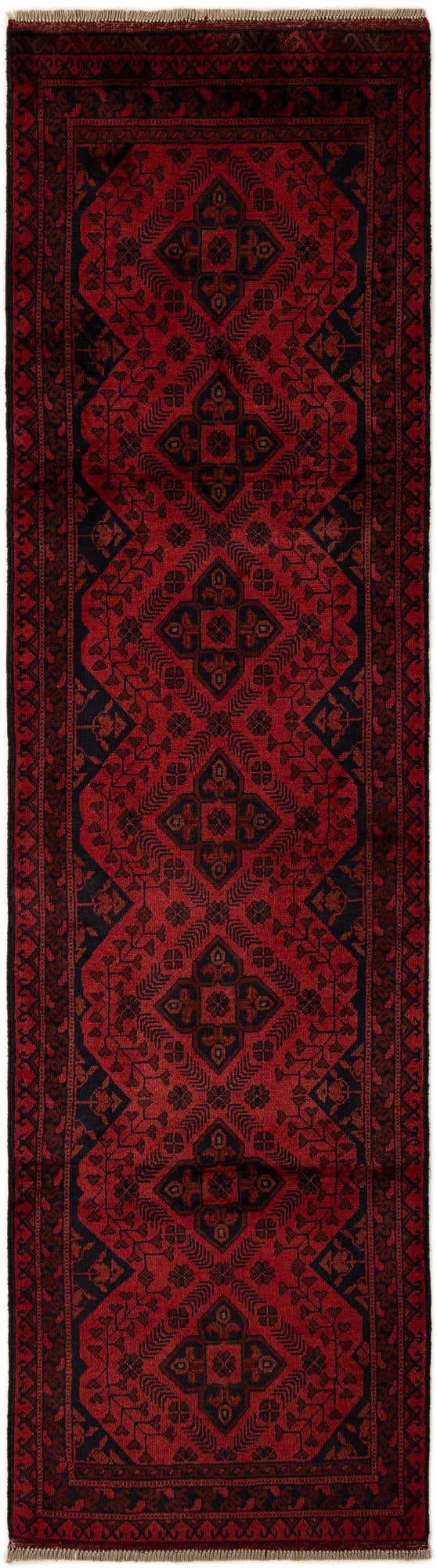2' 8 x 9' 7 Hand Knotted Khal Mohammadi Wool Runner Rug