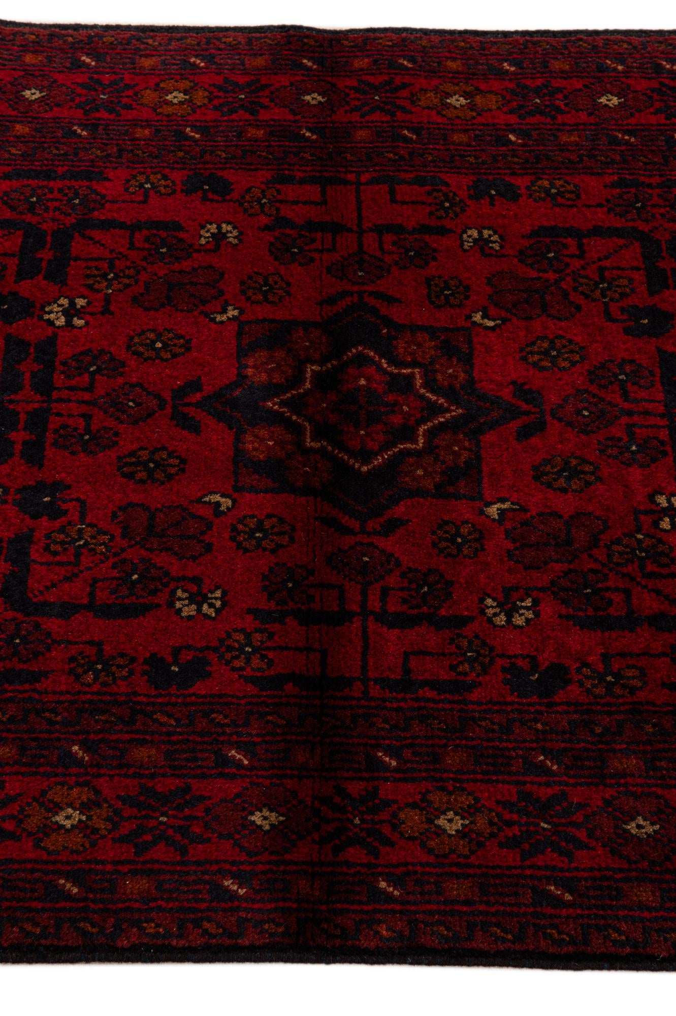 2' 9 x 9' 7 Hand Knotted Khal Mohammadi Wool Runner Rug