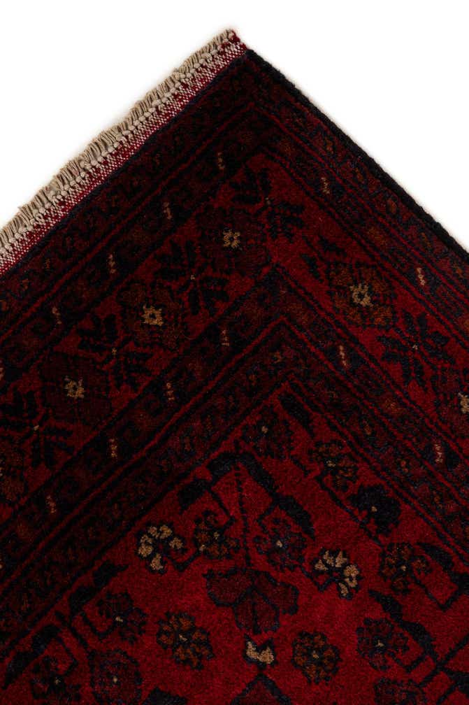 2' 9 x 9' 7 Hand Knotted Khal Mohammadi Wool Runner Rug